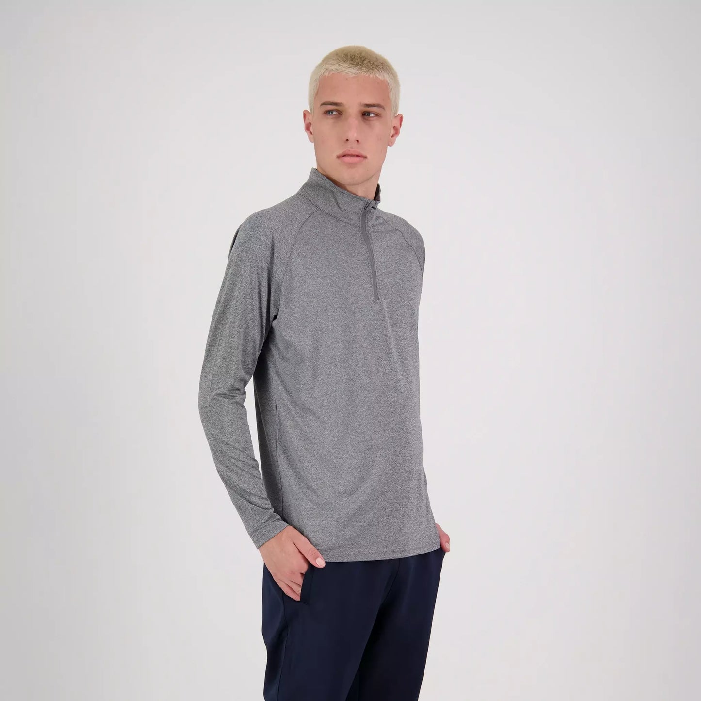 Cloke Adults Stadium 1/4 Zip Long Sleeve Tee