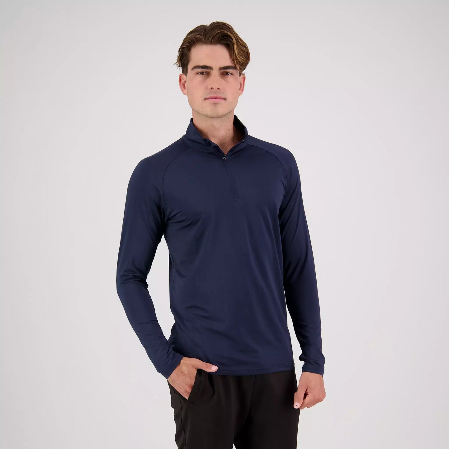 Cloke Adults Stadium 1/4 Zip Long Sleeve Tee