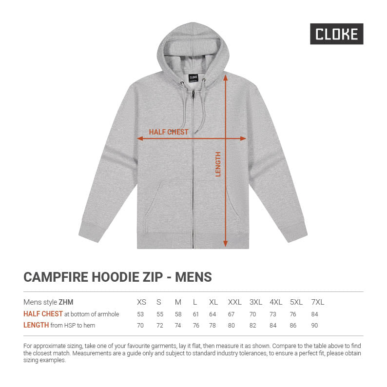 Cloke Campfire Zip Bowls Hoodie V2 - Mens
