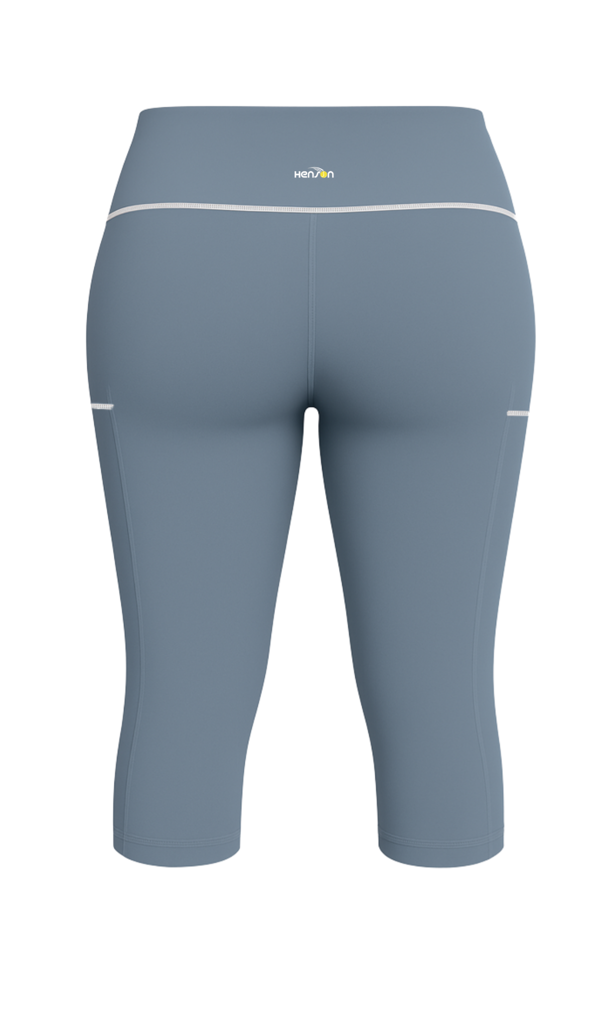 Henson Women's below-knee tennis leggings with inverted ball pockets - Livid