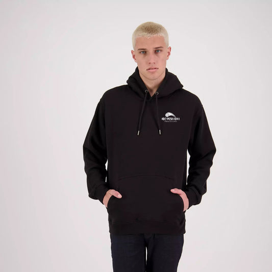 Hibiscus Coast Pickleball Origin Hoodie - Mens - Black with Small White Logo