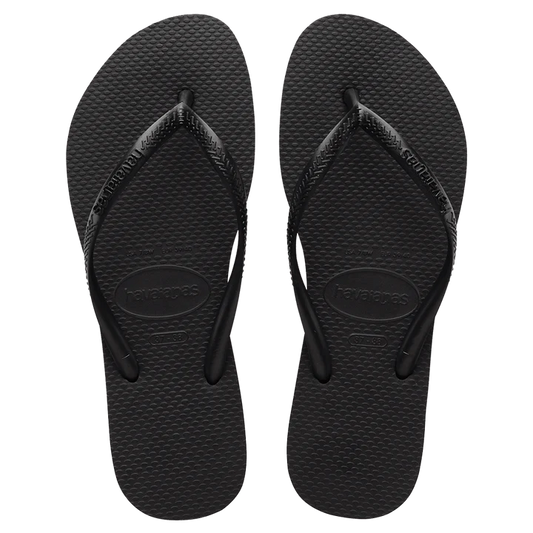 Havaianas Slim Basic Flip Flops - Ladies Black