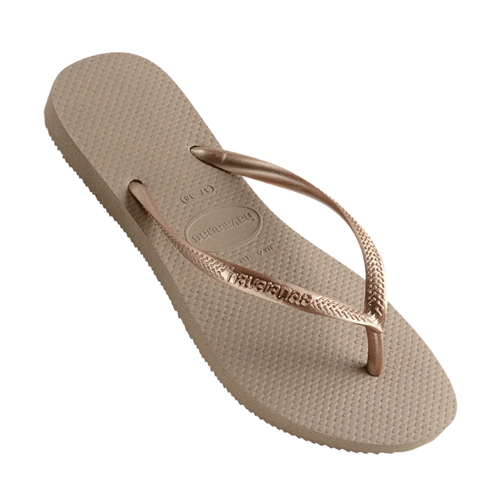 Havaianas Slim Flip Flops - Ladies Rose Gold
