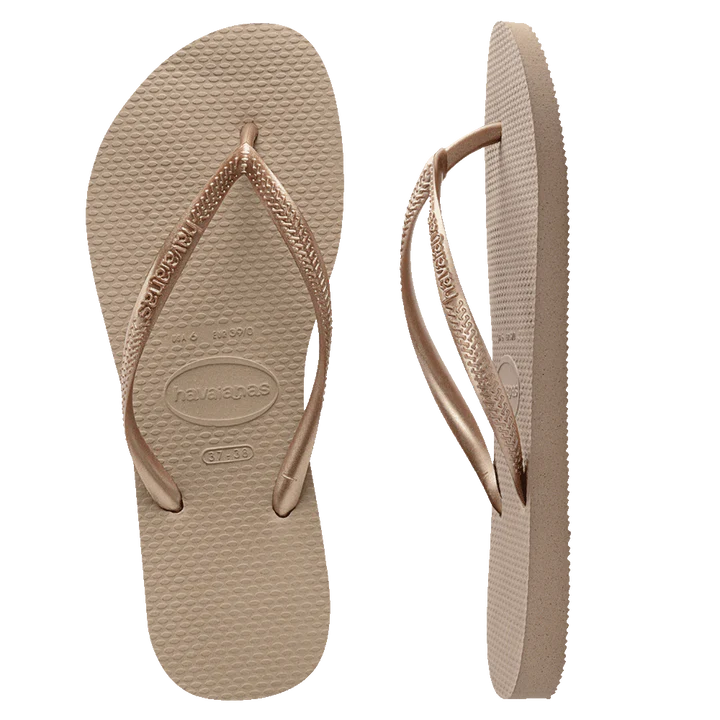 Havaianas Slim Flip Flops - Ladies Rose Gold