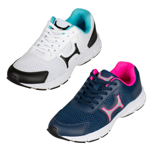 Henselite Athletica Bowls Shoe - Ladies - White/Blue US6