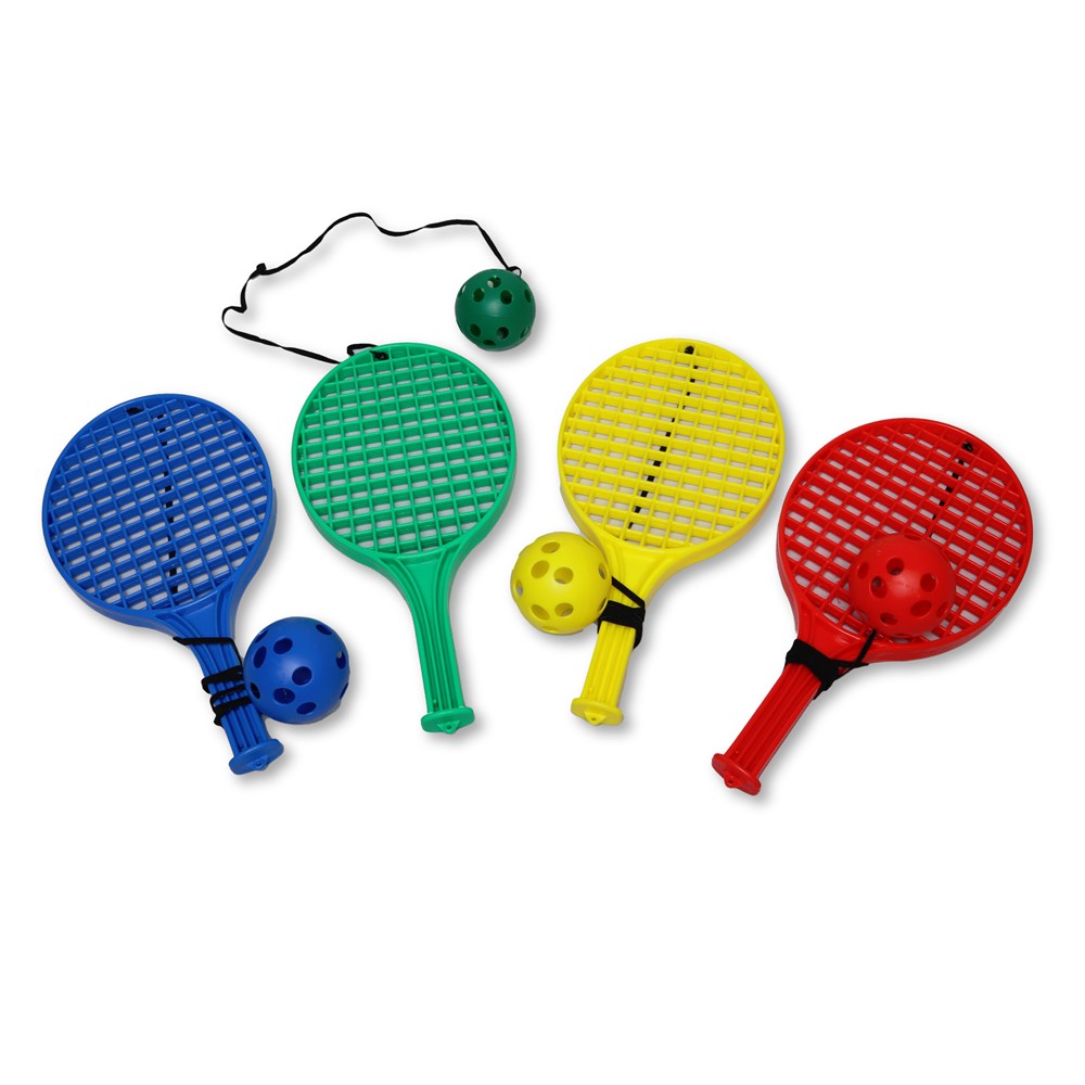 Padder Tennis Bat - Honeycomb - 4 Pack with Ball