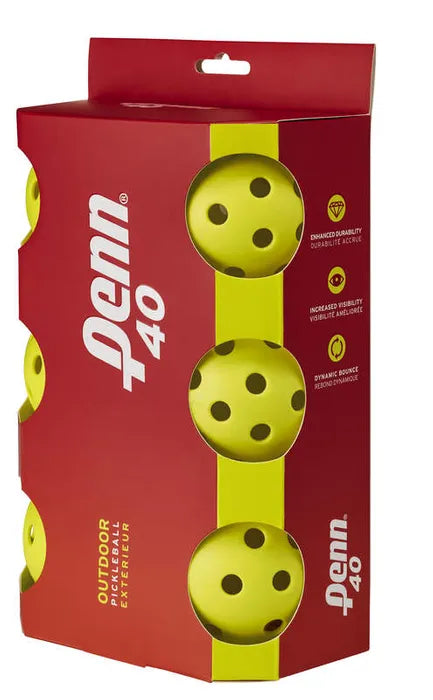 Penn 40 Outdoor Pickleball Ball - 6 Pack