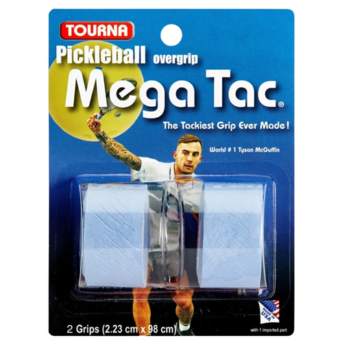 Tourna Grip Pickleball Mega Tac Blue (2 GripBlisterPk)