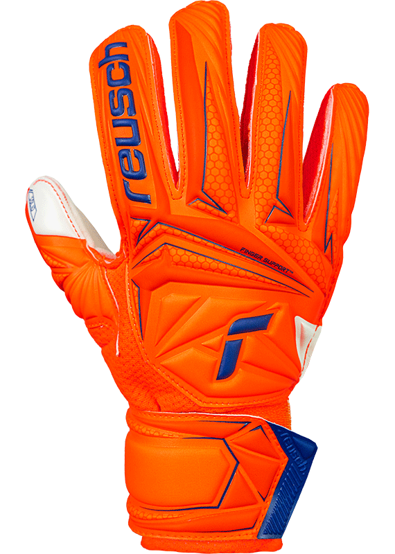 Reusch Attrakt Solid Finger Support Goal Keeping Glove - Jnr