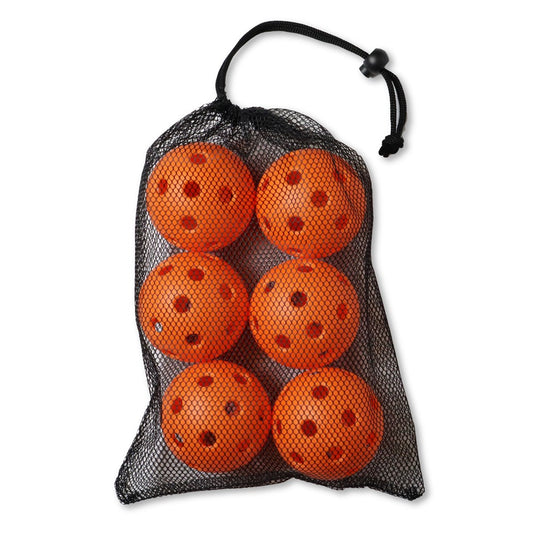 Silver Fern Pickleball - Indoor Balls 6 Pack - Orange