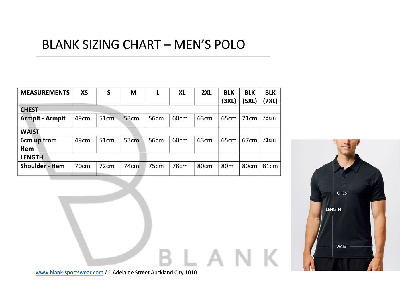 Blank Performance Mens Dual Tech Polo