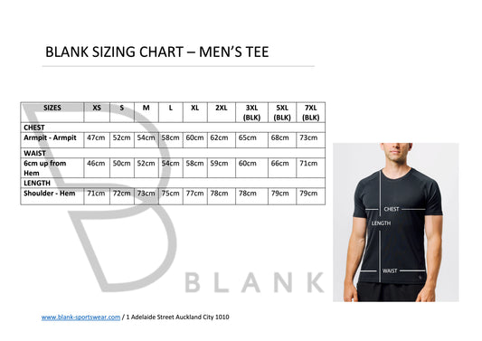 Blank Performance Mens Dual Tech Tee