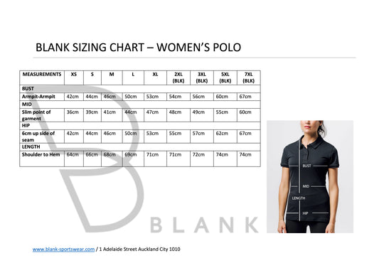 Blank Performance Women's Dual Tech Polo