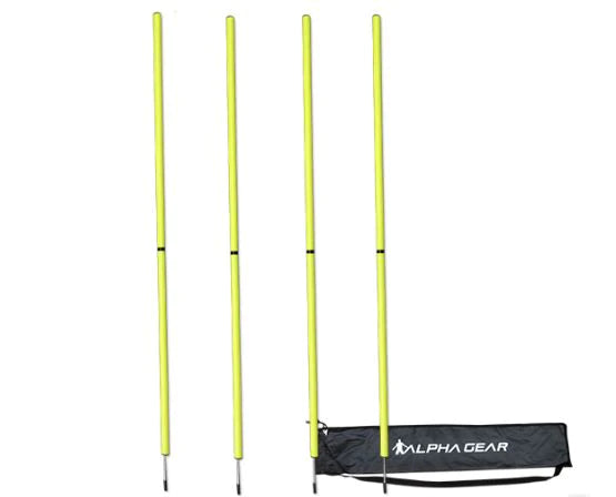 Agility Poles - two piece design - with spiked base
