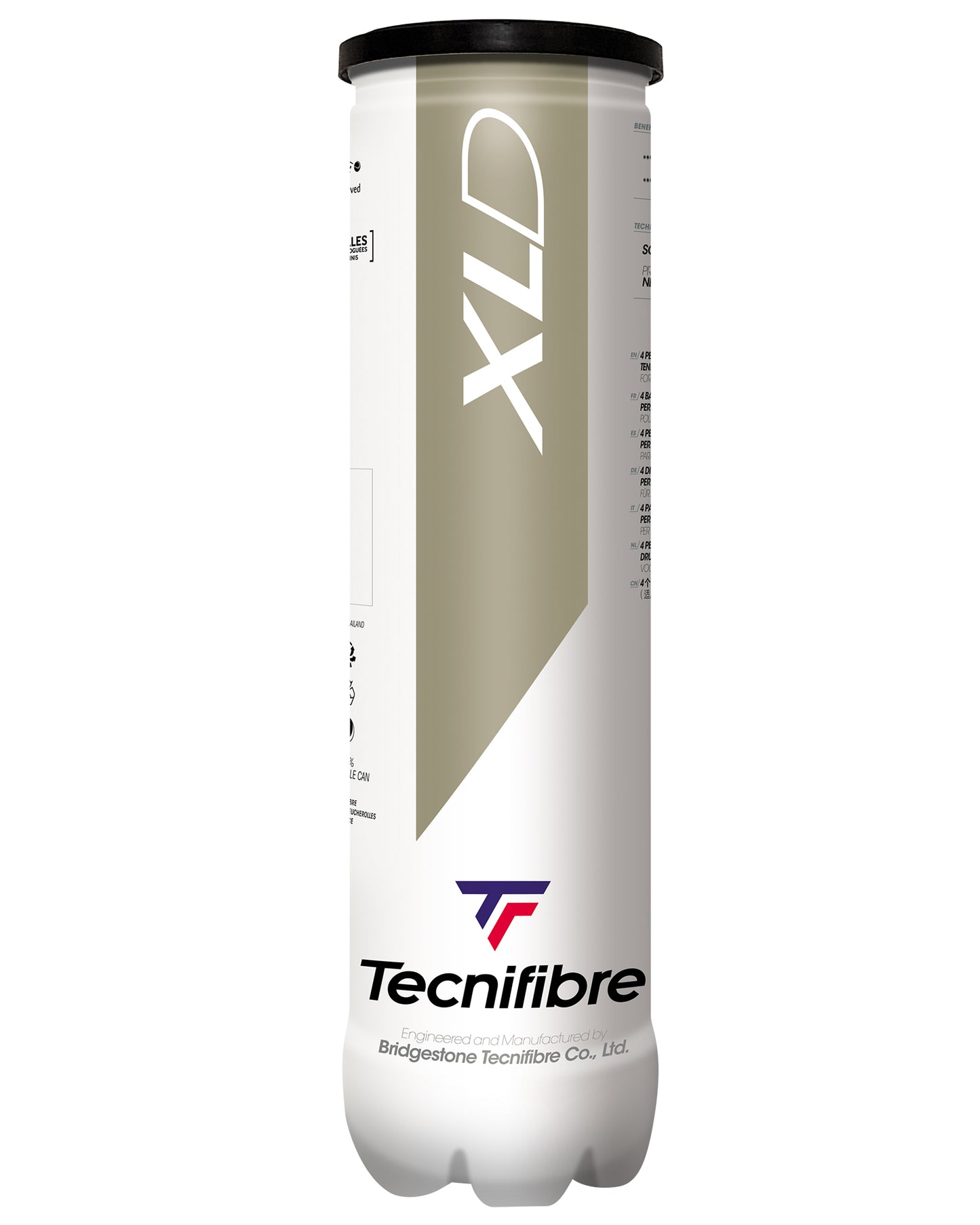 Tecnifibre XLD Tennis 4 Ball Tube