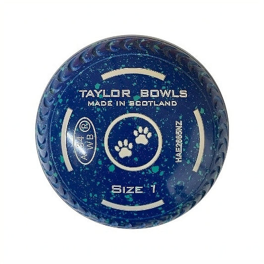 Taylor SR Redline Lawn Bowls - 'SPLIT' - Crescent Grip - Dark Blue/Red Maroon