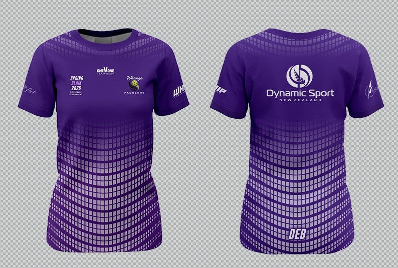 Whanga Paddlers Spring Slam Ladies Playing Shirt & Tournament Entry