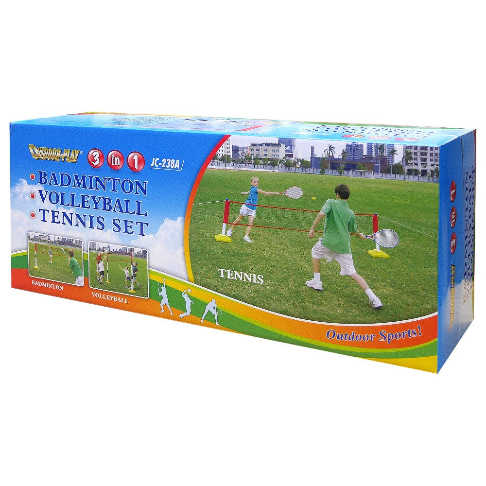 3 in 1 Badminton/Volleyball/Tennis Set