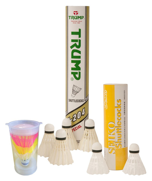 Trump Feather Shuttles - Tube of 12