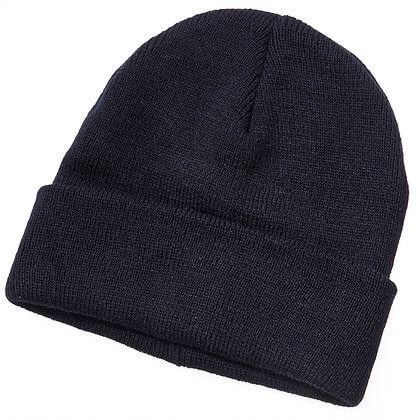 Kids Acrylic Beanie Black