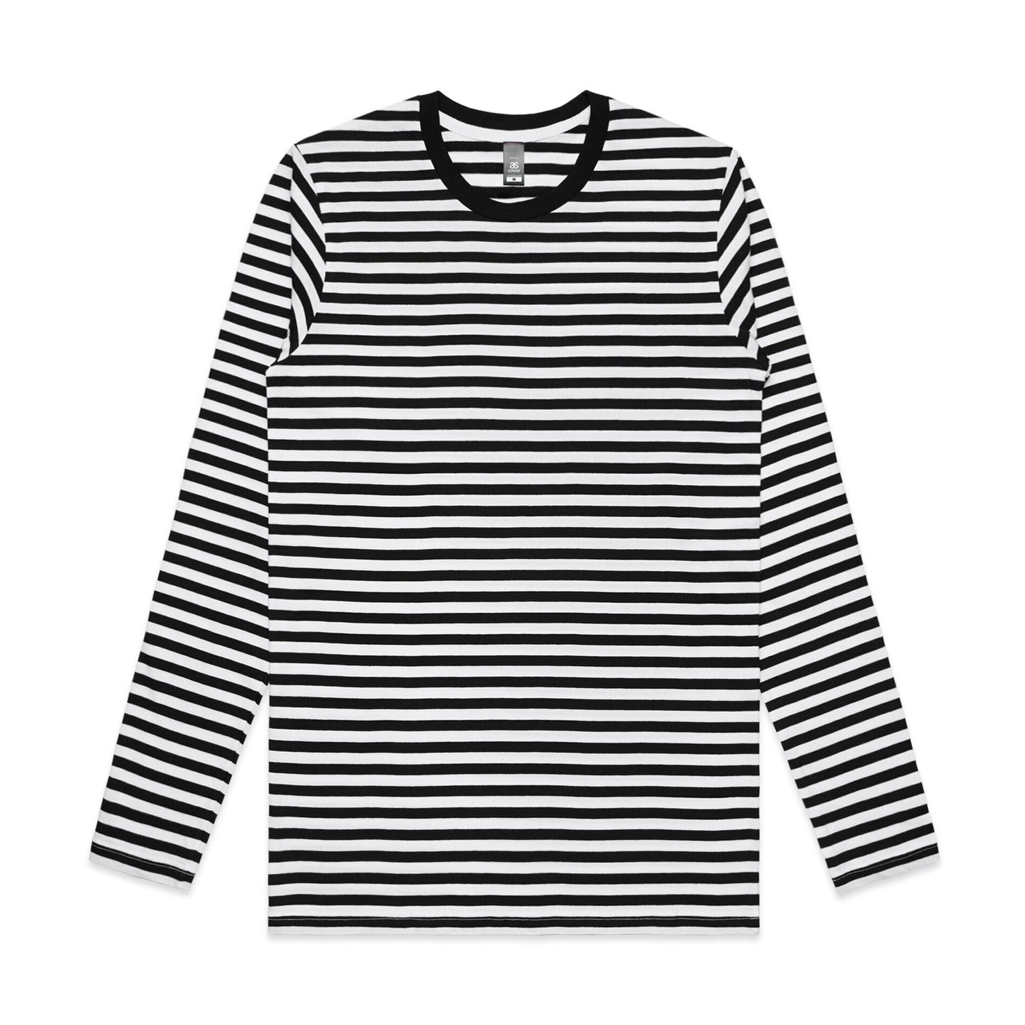 ascolour Mens Match Stripe Long Sleeve Tee
