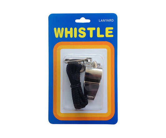 Metal Whistle With Lanyard