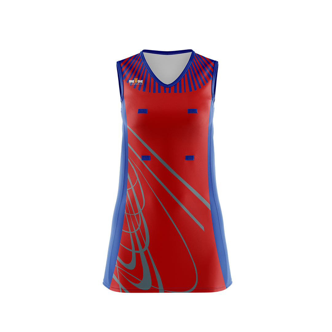 fitted lace wedding dress OneVOne 'Firebird' A-Line Netball Dress fitted lace wedding dress OneVOne 'Firebird' A-Line Netball Dress