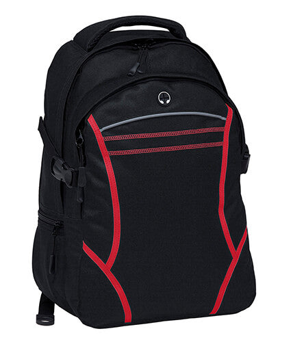 Reflex Backpack Black Red Web