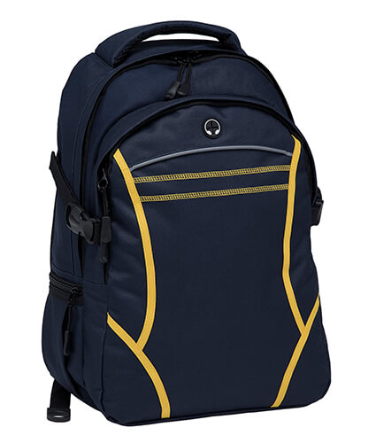 Reflex Backpack Navy Gold Web