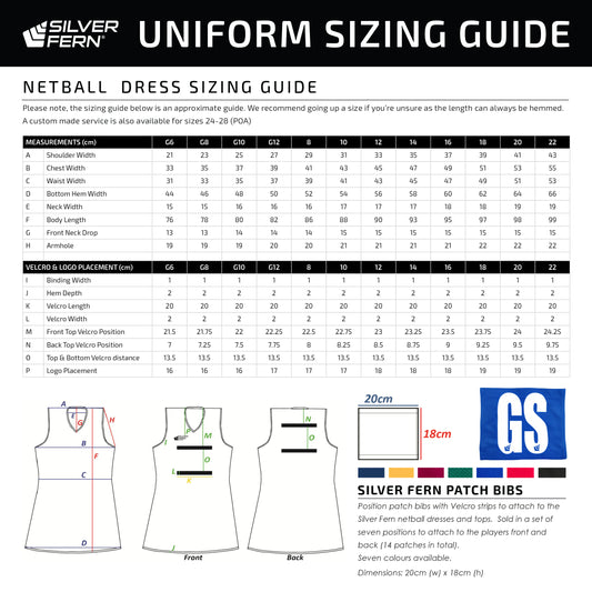 Silver Fern Netball Uniform - Dress - Womans