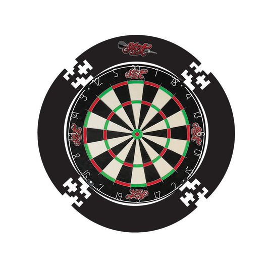 Shot 4 Piece Dartboard Surround - Black