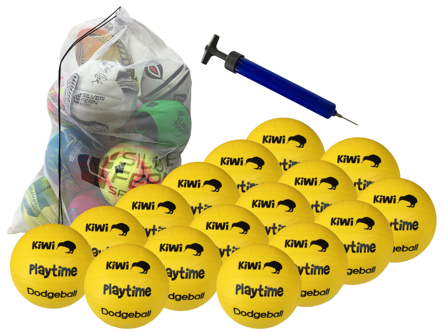 PVC Dodgeball Kit - 16 Ball