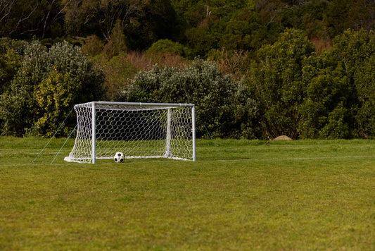 TELESCOPIC GOAL - T2 - SOFT GROUND ALUMINIUM CROSS BAR SOCCER GOAL