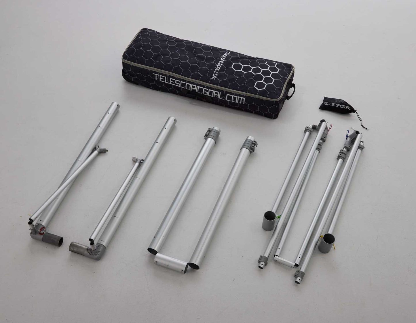 TELESCOPIC GOAL - T3 - HARD/SOFT GROUND ALUMINIUM FULL FRAME SOCCER GOAL