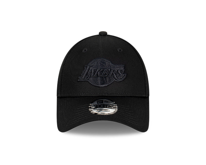 New Era Los Angeles Lakers Black 9FORTY Cloth Strap - 13773391