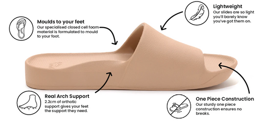 Archies Original Classic Slides - Taupe