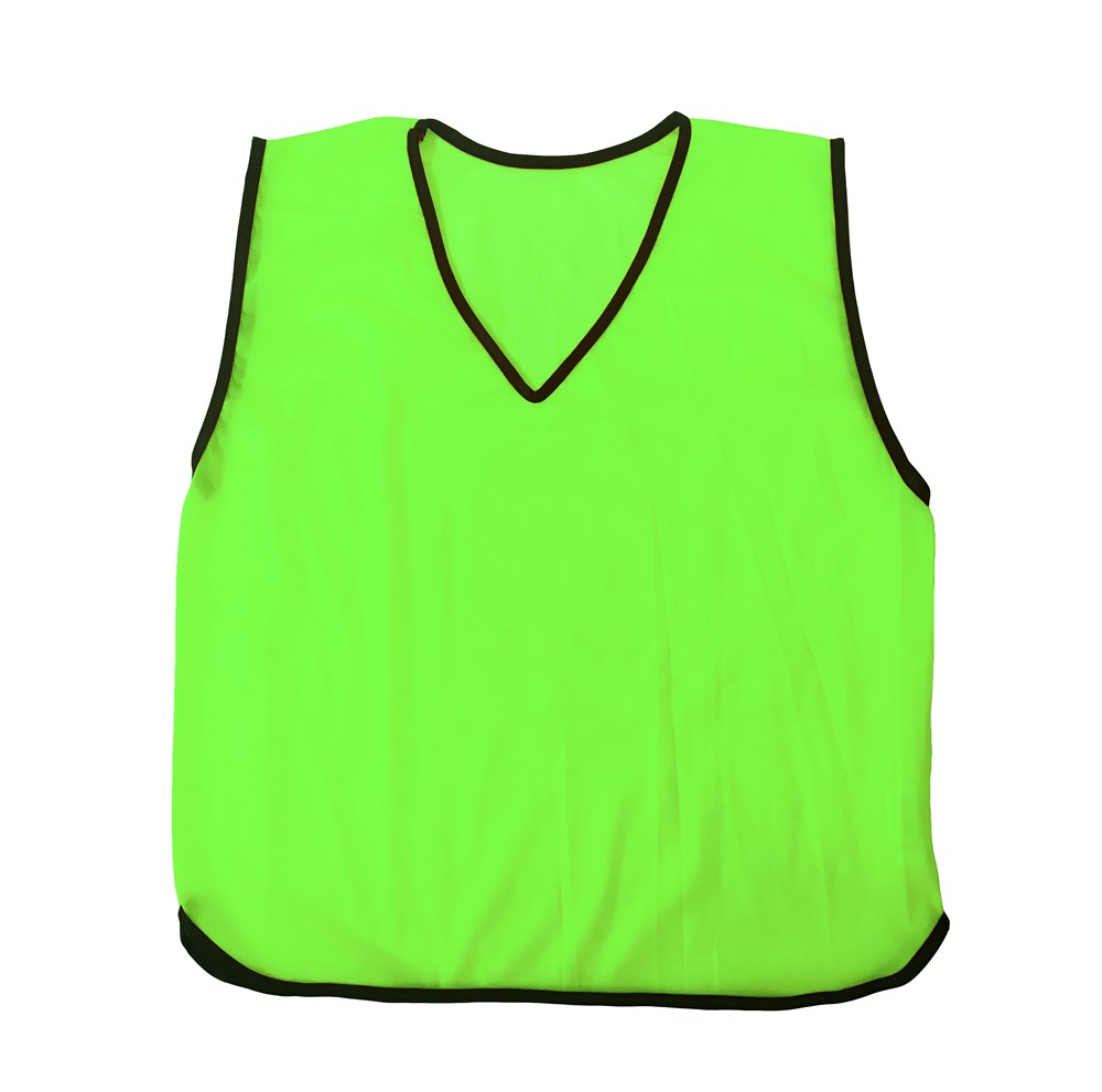 Fine Mesh Training Bib - Fluro Green (5 Sizes Available)