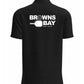 Browns Bay Pickleball Breezeway Polo Shirt - Black - Ladies