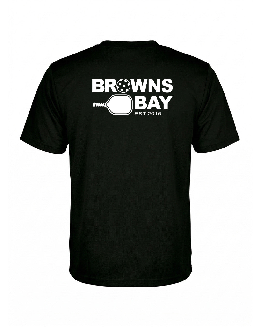 Browns Bay Pickleball Breezeway T-Shirt - Black - Ladies
