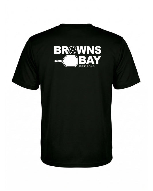 Browns Bay Pickleball Breezeway T-Shirt - Black - Mens