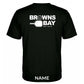Browns Bay Pickleball Breezeway T-Shirt - Black - Ladies - WITH NAME