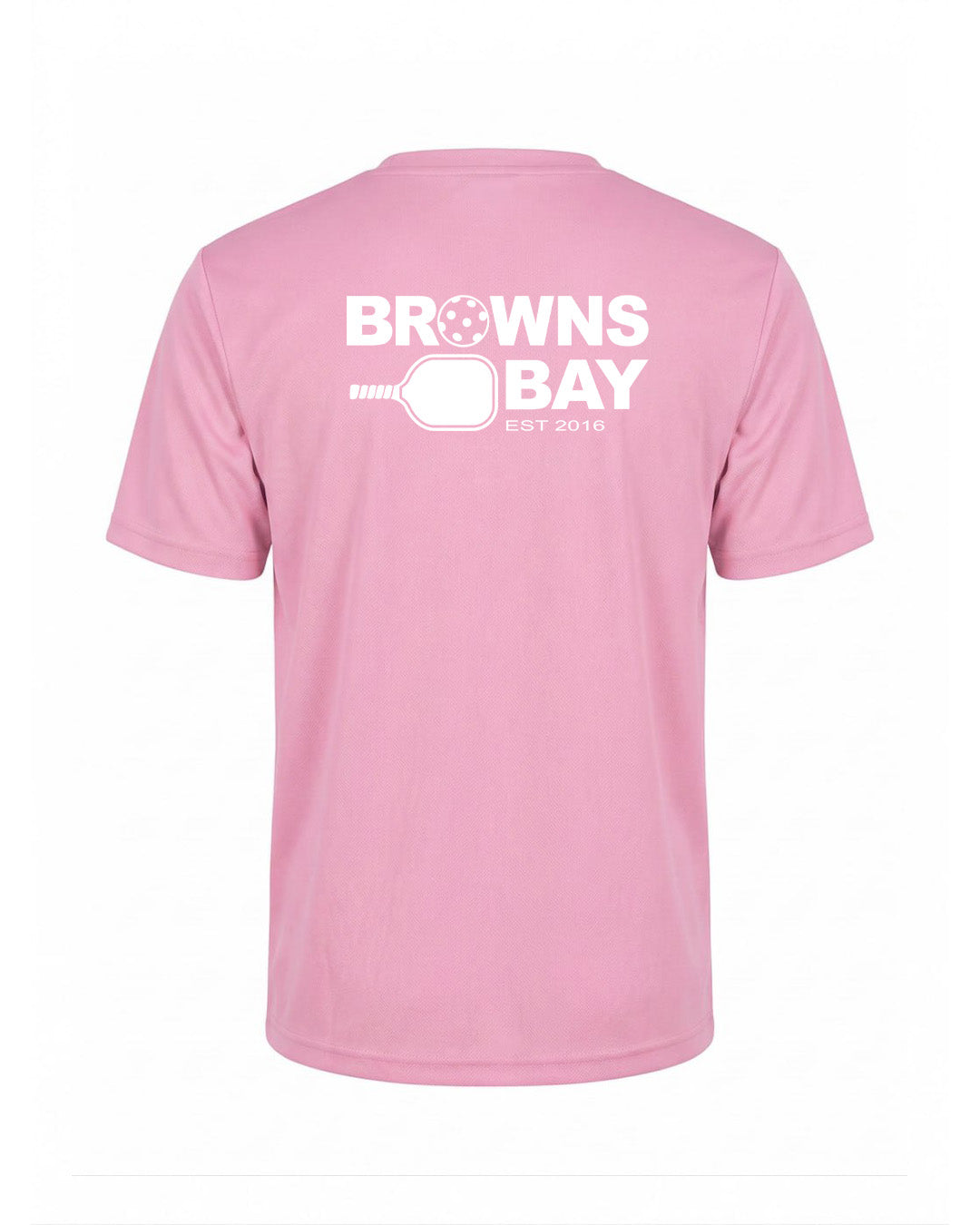 Browns Bay Pickleball Breezeway T-Shirt - Pink - Unisex Fit