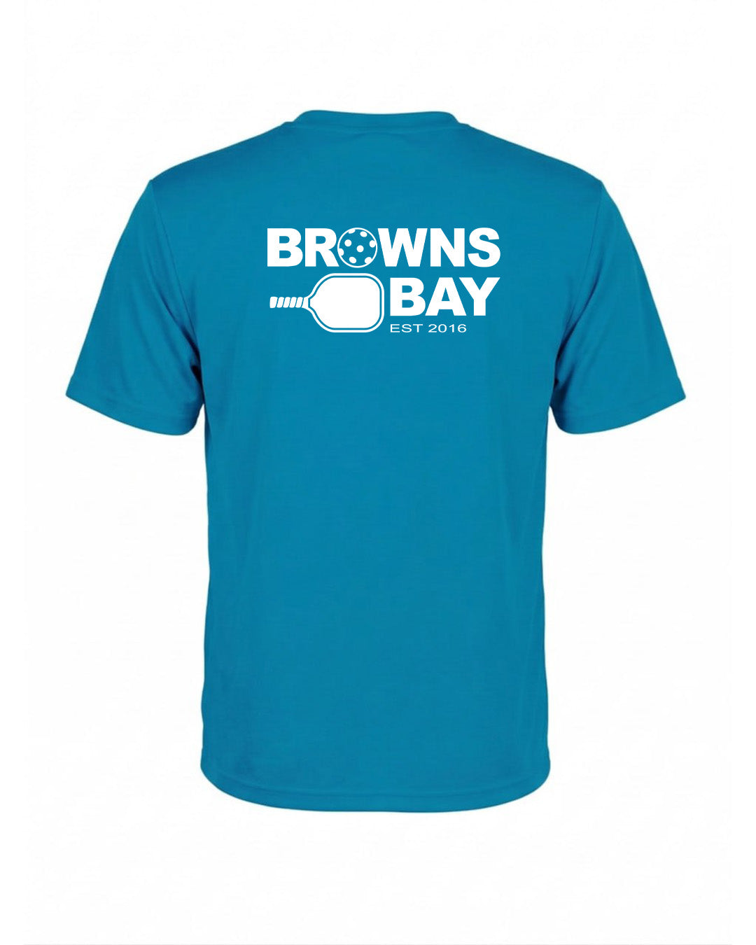 Browns Bay Pickleball Breezeway T-Shirt - Cyan - Ladies