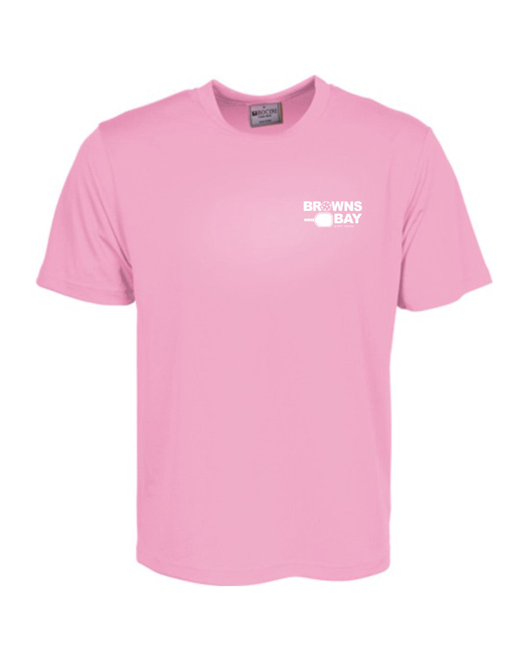 Browns Bay Pickleball Breezeway T-Shirt - Pink - Unisex Fit - WITH NAME