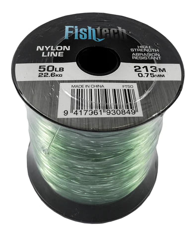 Fishtec Nylon Spool Line - 50LB - 213m
