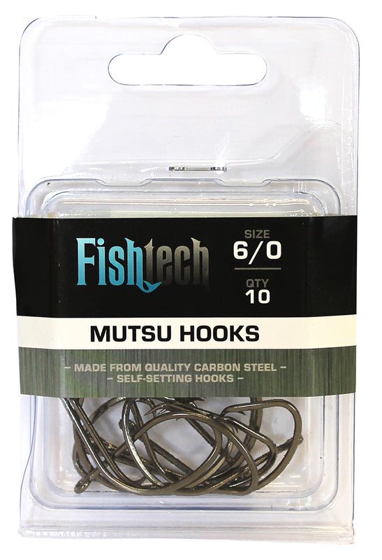 Fishtech Mutsu Hooks - 6/0 10 Pack