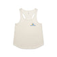 Hibiscus Coast Pickleball Maple Active Blend Racerback Singlet - Ladies - Ecru White - With Small Coloured Logo