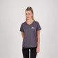Hibiscus Coast Pickleball XT Performance Playing Shirt - Ladies - Dark Grey - With Small White Logo