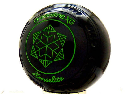 Henselite Dreamline XG Black Lawn Bowls Set - SIZE 3