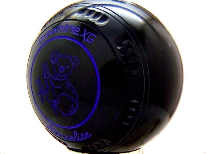 Henselite Dreamline XG Black Lawn Bowls Set - SIZE 4